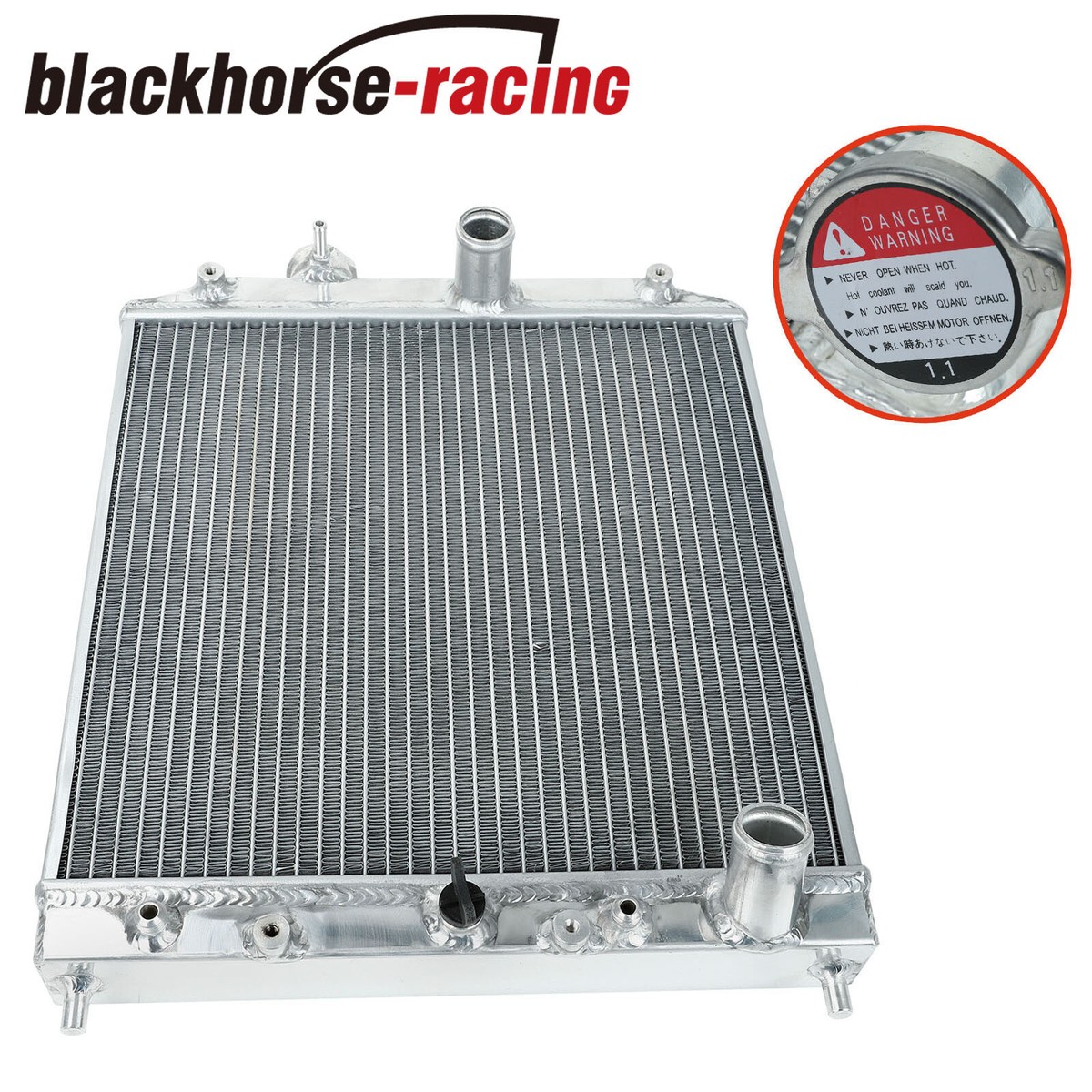 Custom B18 Radiator 44mm Radiator 32MM IN/OUT PIPE 3 CORE 52MM Radiator FOR Honda Civic EK ...