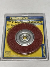 EAZYPOWER ISOMAX 6" NYLON WHEEL BRUSH EXTRA COARSE BENCH GRINDER WIRE #81056