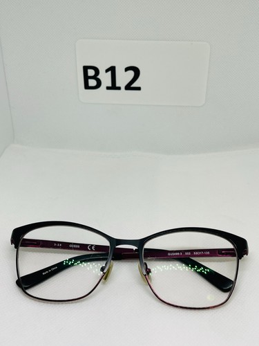 GUESS GU2498-3 002 Eyeglasses Frame Womens 53-17 135 Black/Purple Matte
