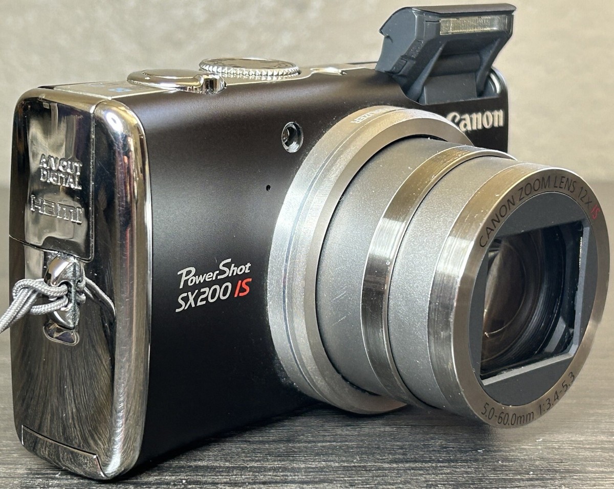 TESTED* Canon PowerShot SX200 IS 12.1 MP 12x Zoom Digital Black