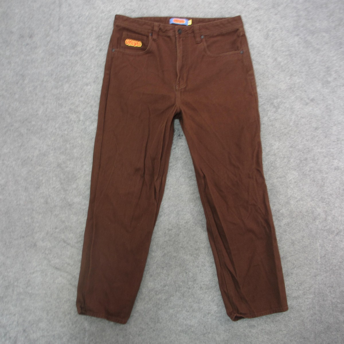 Empyre Jeans Men's 34x30 Brown Dark Wash Baggy Straight Leg Jeans