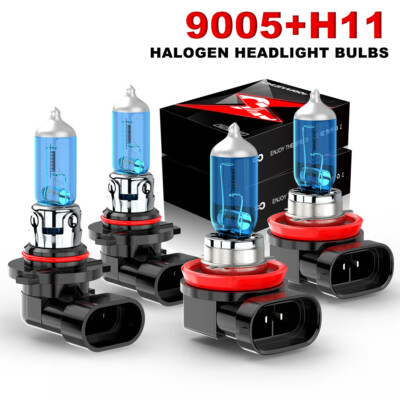 For Dodge Charger 2011 2012 2013 2014 4x Halogen Headlight High Low Beam Bulbs
