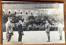 Military World War 1, RPPC, General Pershing & French Pres. Poincare, ca 1918 PC