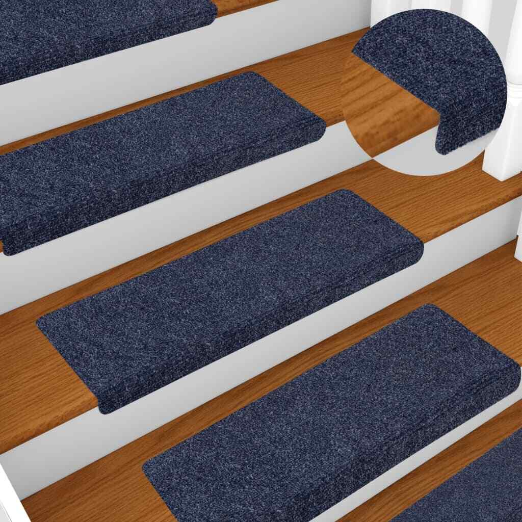 vidaXL Stair Mats 5 pcs Needle Punch 65x21x4 cm Anthracite