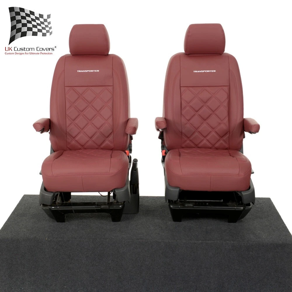 LIONSTRONG Coprisedili anteriori universali compatibili [Impermeabile] - Coprisedili auto – Coprisedili per officina – Poliestere rosso 2 pezzi
