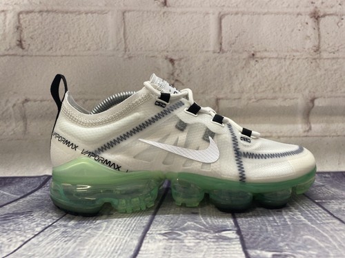 Nike Air VaporMax 2019 White Green Running Shoes AR6632-104 Women’s Size 6.5 NEW - Picture 2 of 11