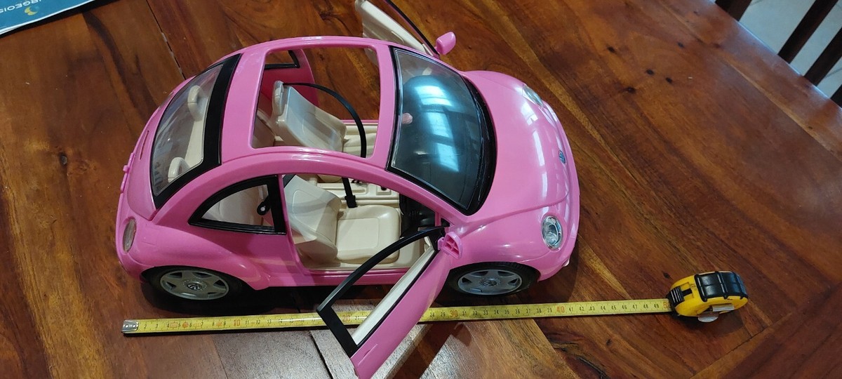 Rare voiture Barbie Volkswagen neuve coccinelle rose 2000 avec boite Mattel