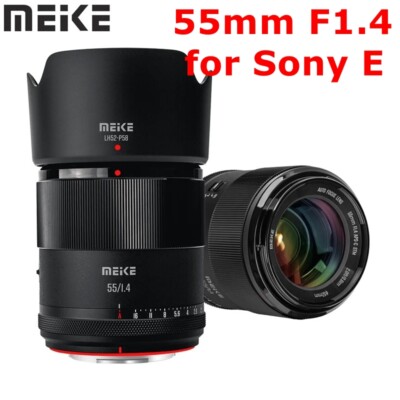 Meike 55mm F1.4 APS-C Large Aperture Autofocus Portrait Standard Lens For Sony E