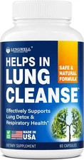 LUNGWELL Quit Smoking Aid - Made in USA - Helps to Clear Lungs & Stop Smoking -
