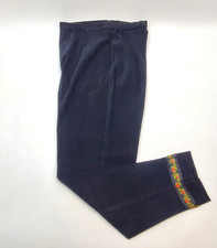 Vtg Positive Attitude Pants Women Sz 8 26 waist Polyester Velvet Black Zip