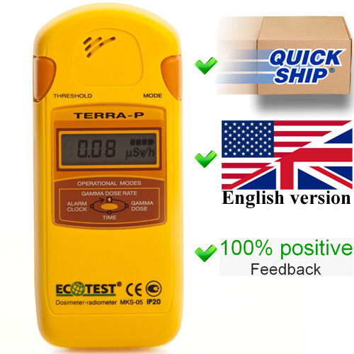 Dosimeter Terra-P Ecotest Radiometer Geiger Counter Radiation Detector X-Ray EMP - Picture 1 of 8