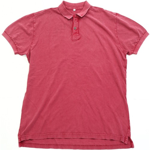 Napapijri Solid Men's Polo Short Sleeve Cotton T-Shirt Collared L New 256275