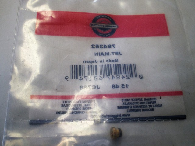 Briggs & Stratton Main Jet fits Nikki Carburetor 794352