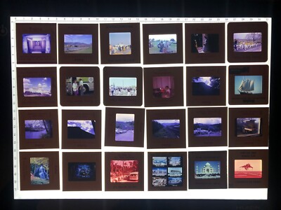 Lot 400+ Vintage Film Slides 35mm Redlines Zoos Parks Disney Souvenir Technical