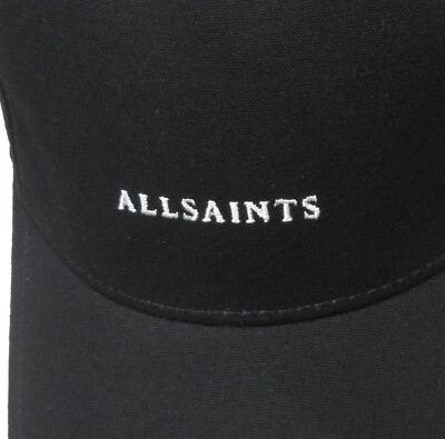 AllSaints Men's Black Logo Graphic Baseball Cap | eBay
