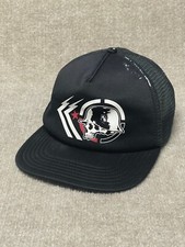 Metal Mulisha Hat Cap Mens Black Mesh Strapback Skull Motocross Bike FLAW