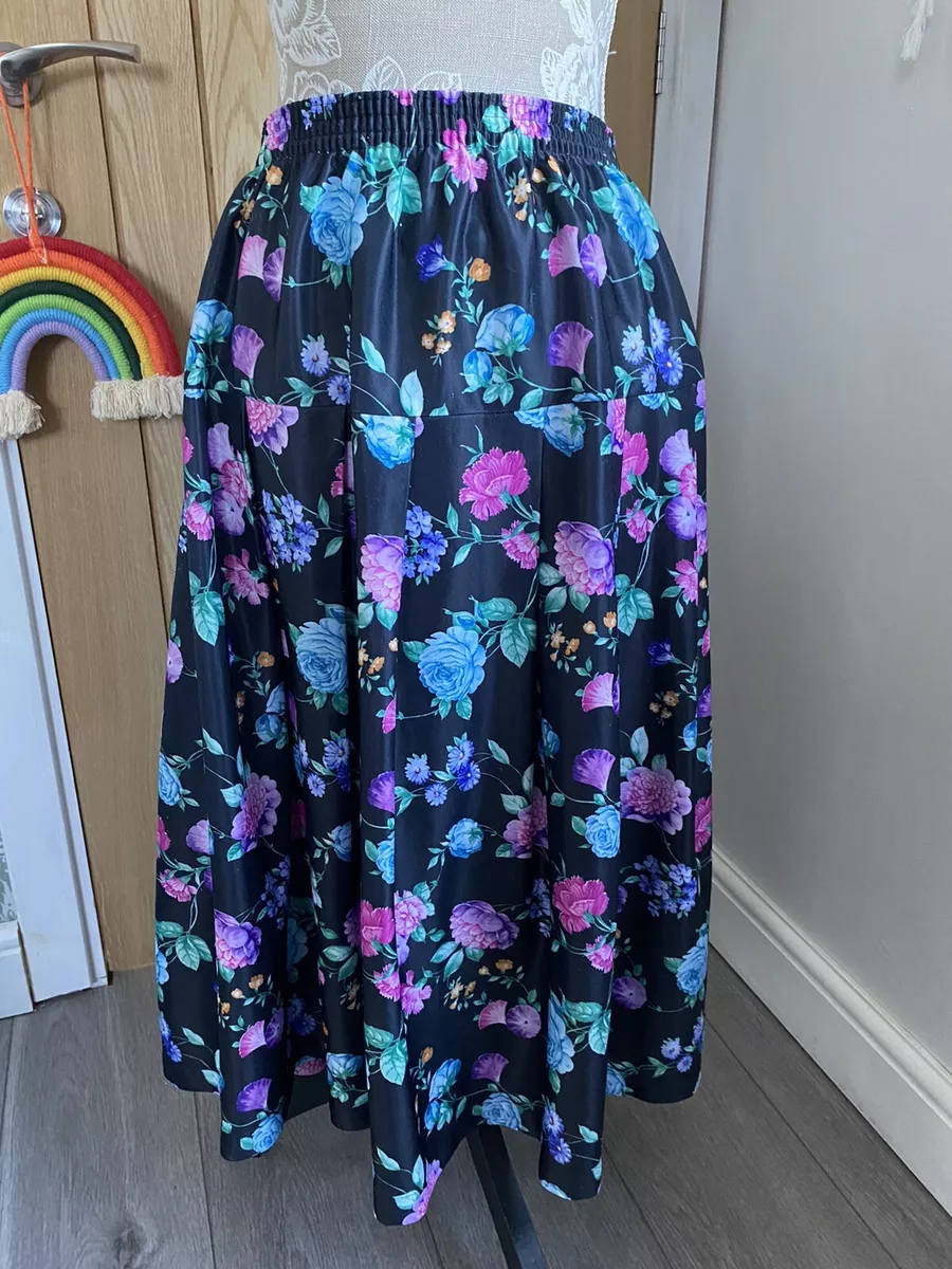 Floral top skirt 80s