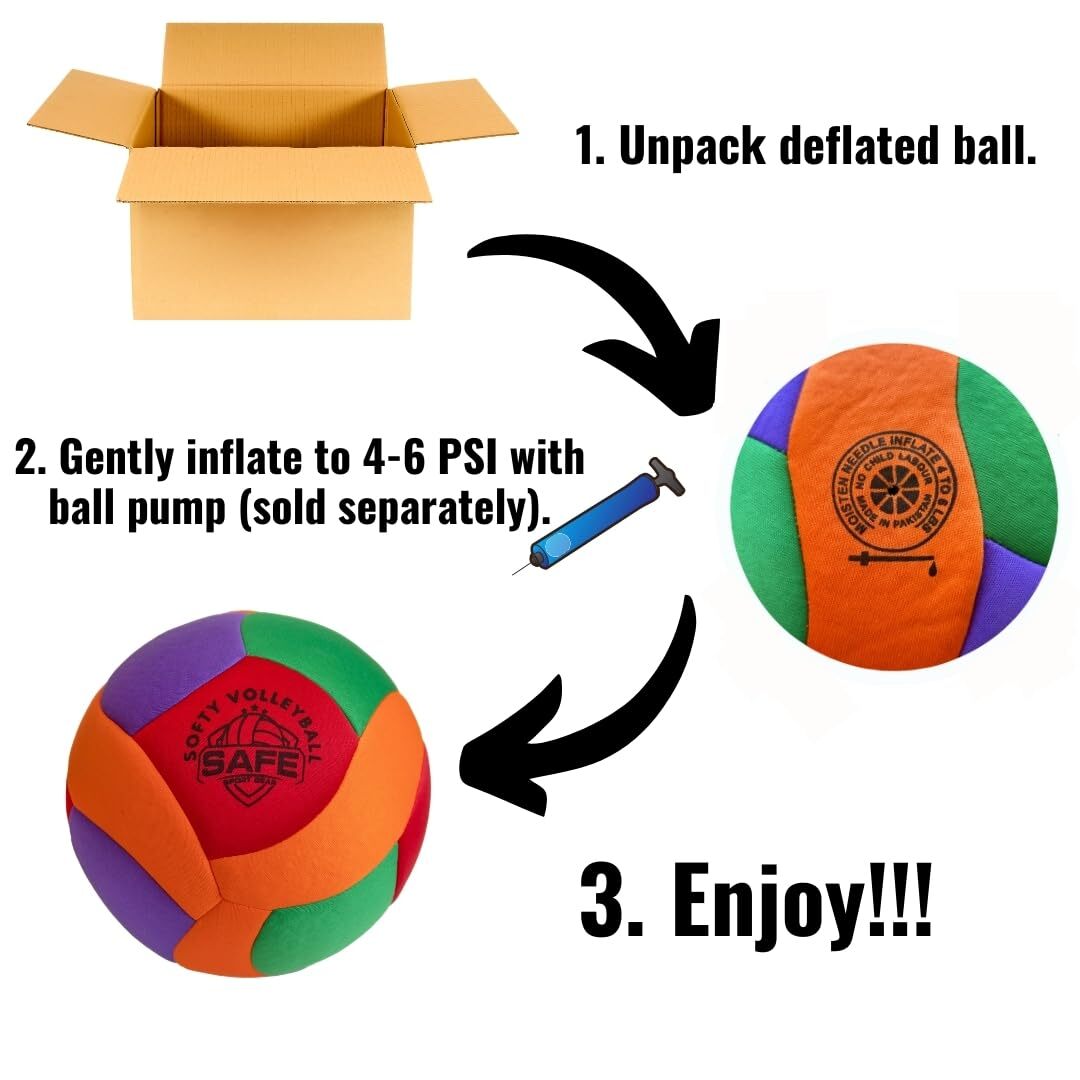 Safe Sport Gear Softy Volleyball - Super Soft Volleyball
