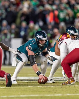Cam Jurgens NFC Championship Stance Philadelphia Eagles 8x10 NFL Football Photo