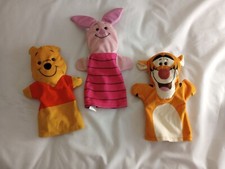 VTG Melisa Doug Disney Winnie The Pooh Piglet Tigger Hand Puppet Plush