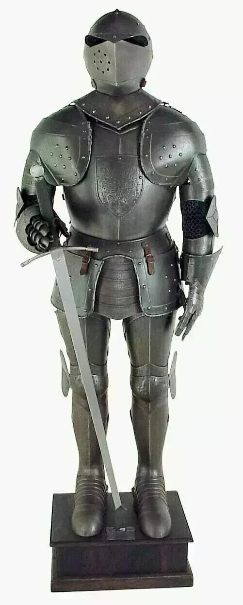 Medieval Gothic Knight Full Body Armor Suit for Crusader Combat Wearable-image