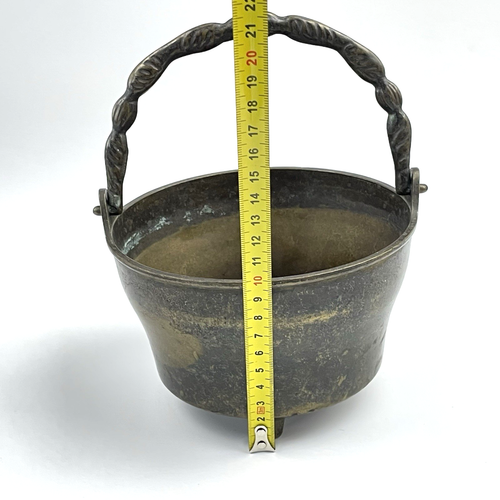 Dreibein-Hexenkessel Gusseisen 21 cm | Boho Übertopf Vintage | Garten Deko Boho - Picture 8 of 9