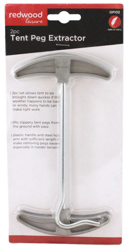Tent Peg Extractor 2 pack camping outdoors pegs extractor redwood