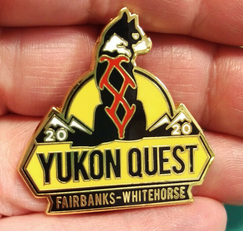 MY 2020 Yukon Quest Lapel Pin Dog Sled Race Whitehorse yukon to