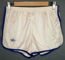 VINTAGE OLD RETRO MEN'S ADIDAS FRANCE NATIONAL SHORTS PANTALONES SIZE M MEDIUM