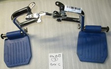 SET OF WHEELCHAIR FOOT REST GOOD CONDITION WITH MOUNT PLATES DIMENSION AS PHOTO