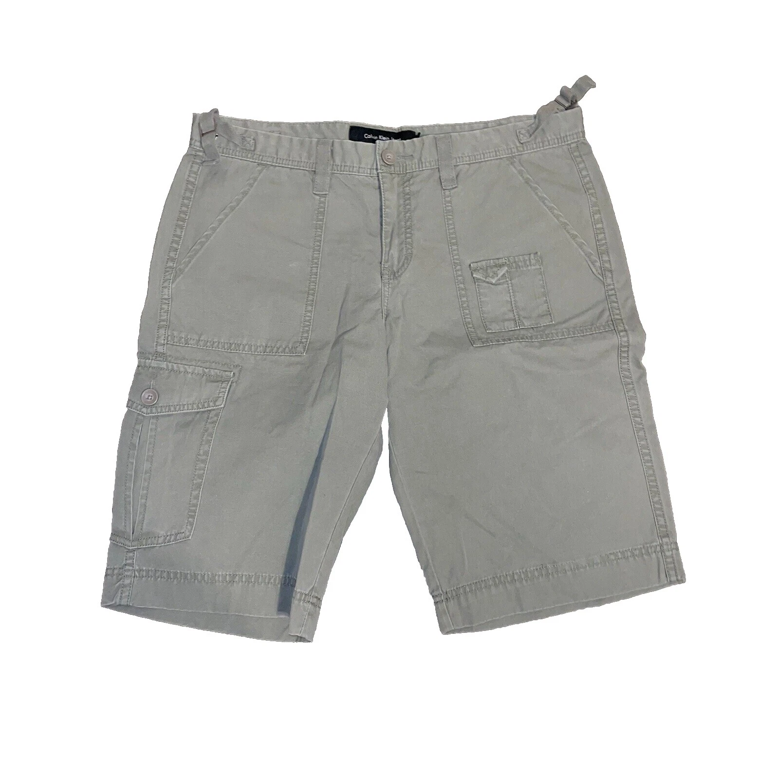 Calvin Klein 棉混纺工装短裤女