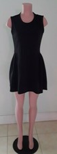 Ladies Black Dress w Lace back Size Large (RUNS SMALL) Fits a size medium