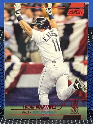 2022 Topps Stadium Club EDGAR MARTINEZ Red Foil Seattle Mariners