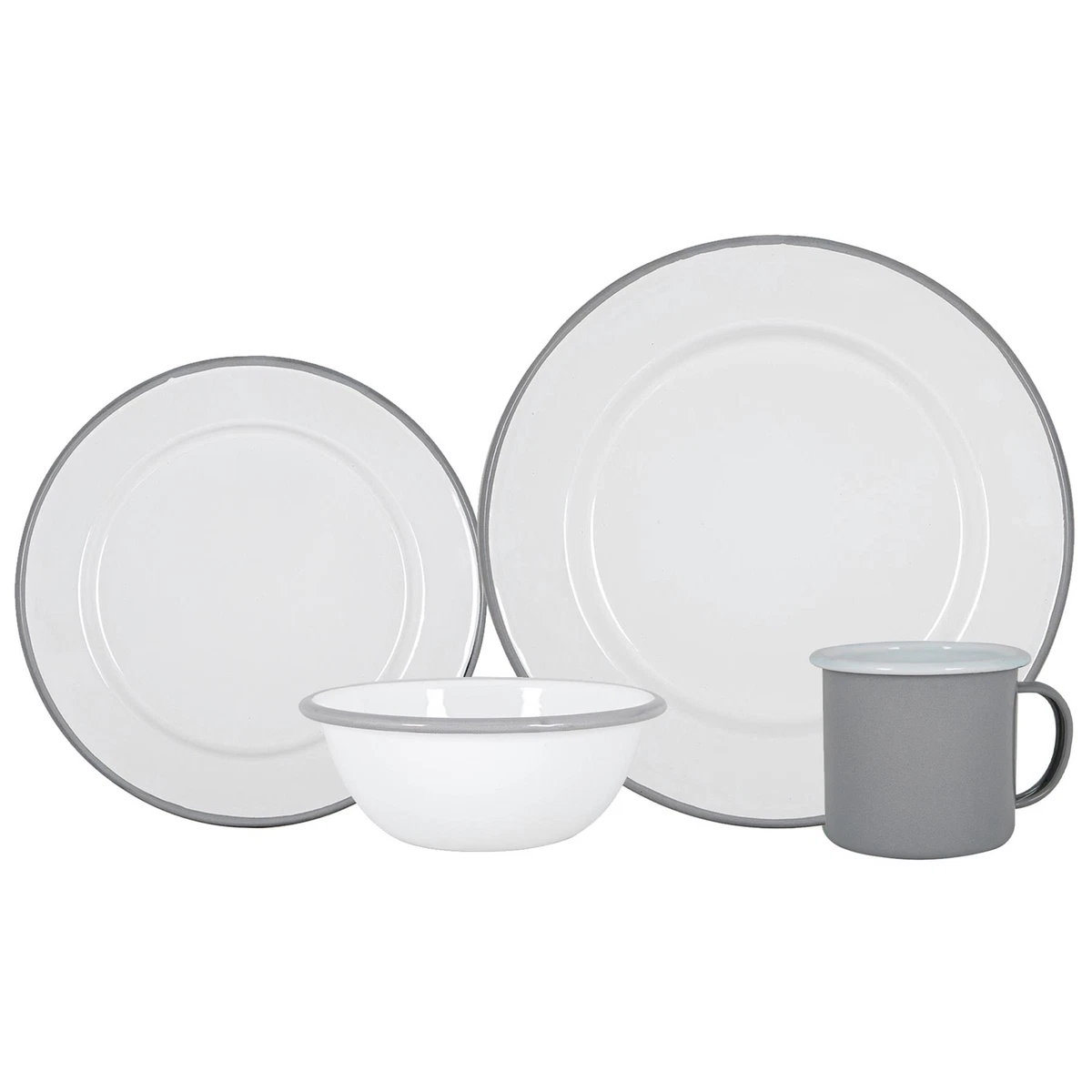 Enamel camp cheap plates