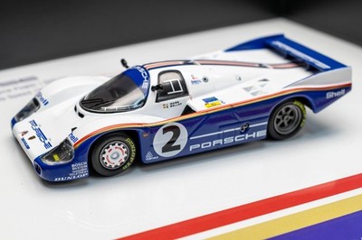 3D Frame Model Diecast Car Wall Art 1:43 Porsche 956 #2 Mass/Bellof