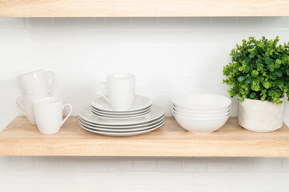 Juego de vajilla Simply Coupe 16 piezas, blanco - SM-1600-CP-SW Foto 4 de 4