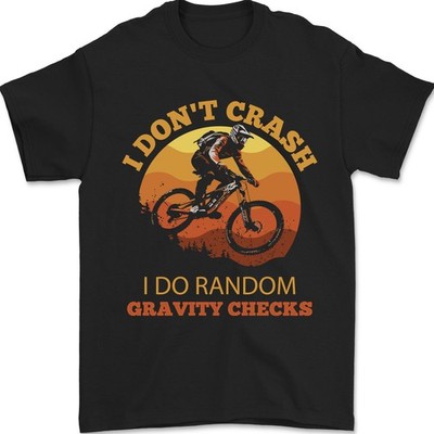 Gravity Checks Downhill MTB Mountainbike Herren T-Shirt 100% Baumwolle