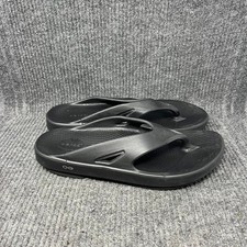 OOFOS Ooriginal Sport Flip Flop Recovery Slide Sandals Black Mens Size 14 US