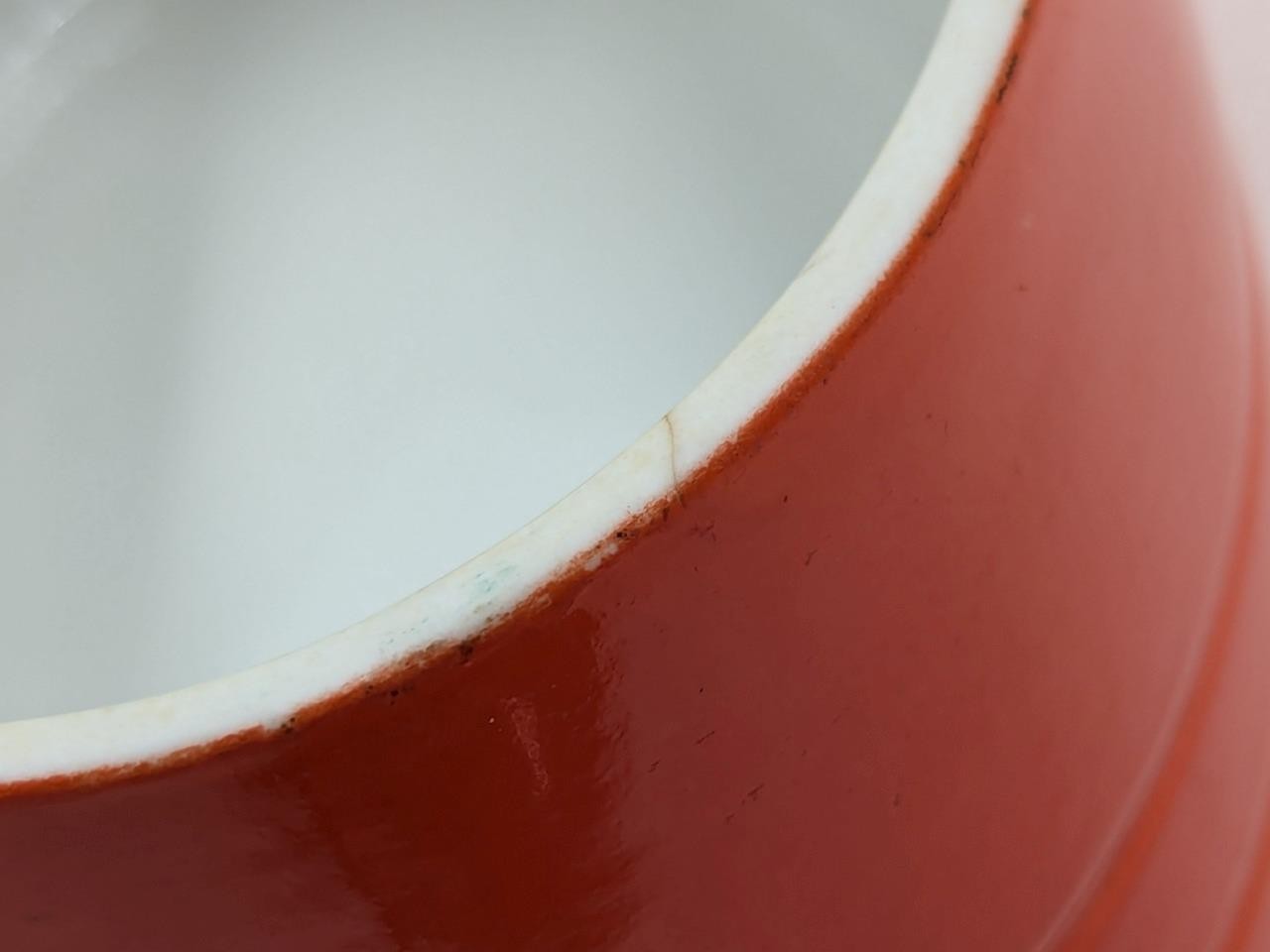 Hall China Co. for Westinghouse Orange "Hercules" Oval Refrigerator Dish & Lid