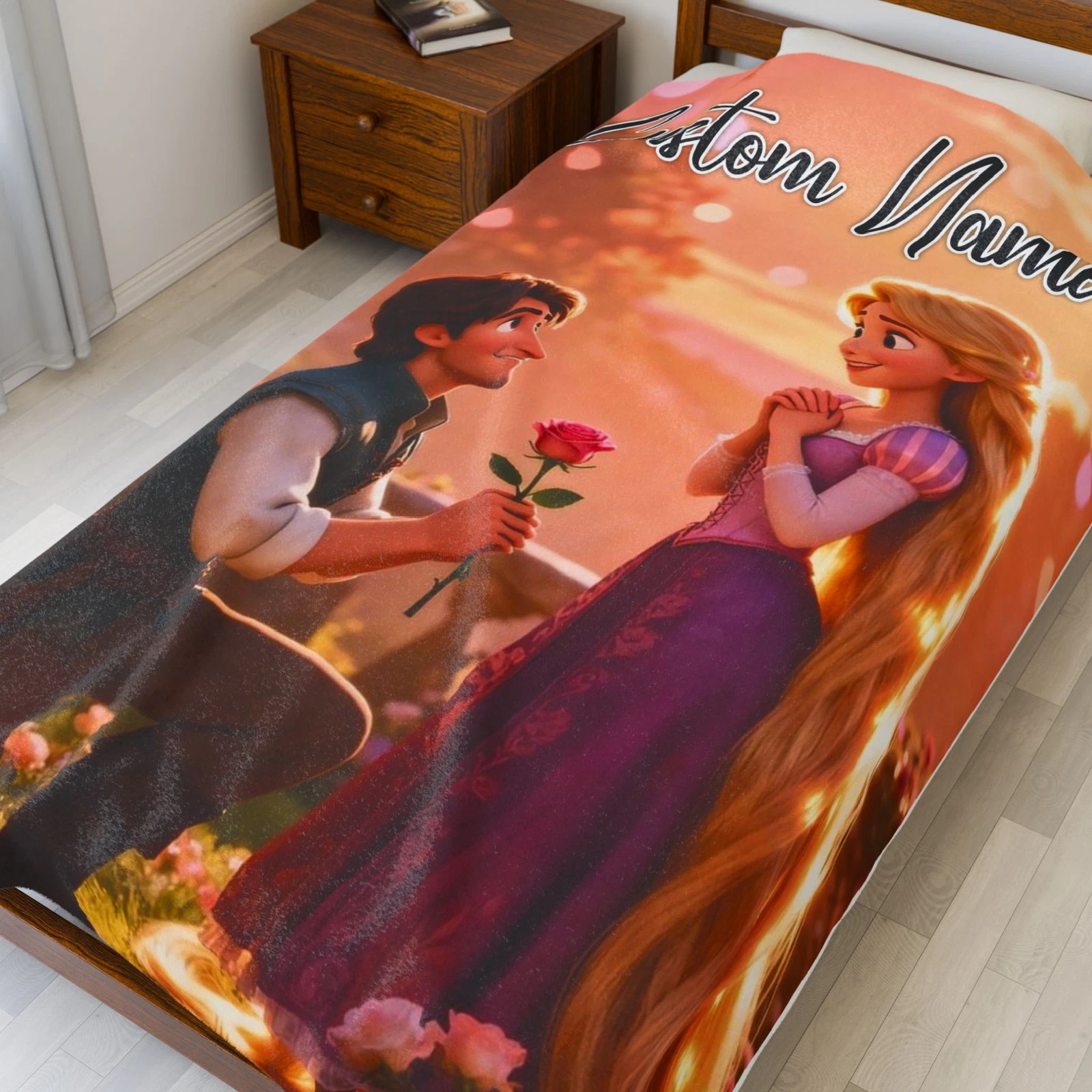 Personalized Disney Rapunzel Valentine, Gift For Friends, Couple V1