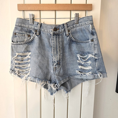 Vintage Edwin 503 Distressed Denim Cut Off Shorts W28 Japanese Denim Festival