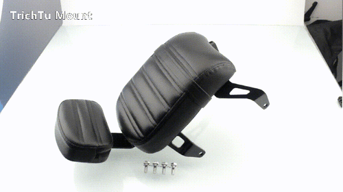 Black Rear Passenger Seat w/Rear Backrest Pad For Indian Scout Bobber 2018-2021 - Picture 2 of 24
