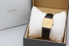 Vintage 1980【Box】SEIKO Dolce 6020-5460 SGP30 Gold Tank Quartz Men's Watch JAPAN