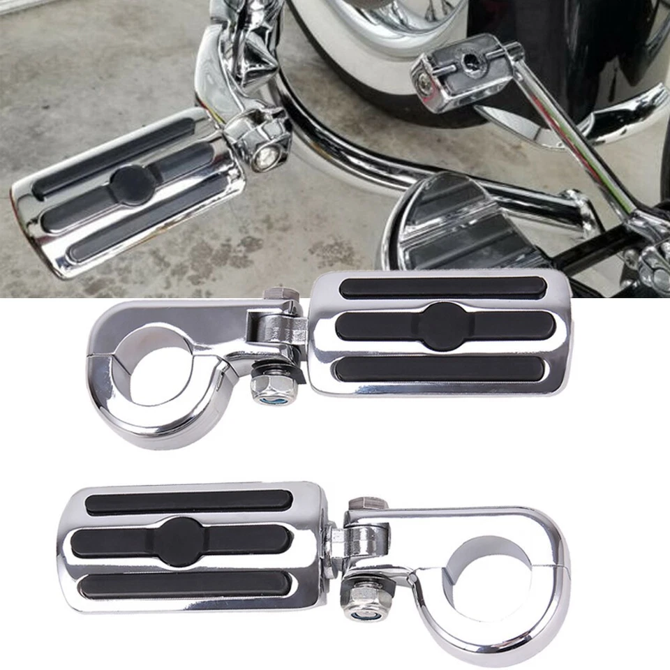 Clavija de pie protectora de motor de carretera de 1,25" para Harley Touring Electra Road Street Glide Foto 2 de 4
