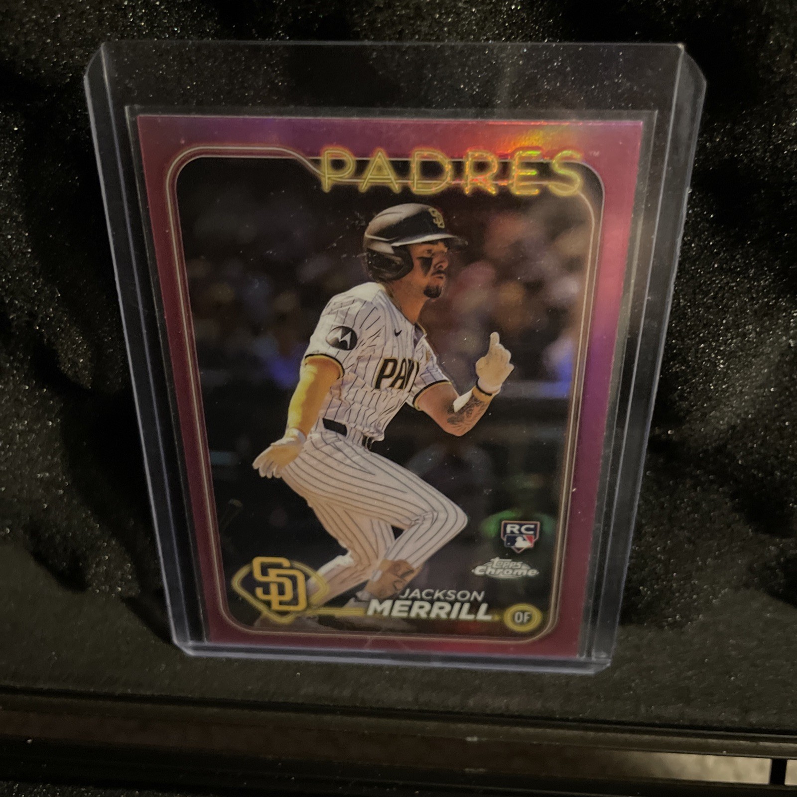 2024 Topps Chrome - Jackson Merrill #207 Pink Refractor (RC)