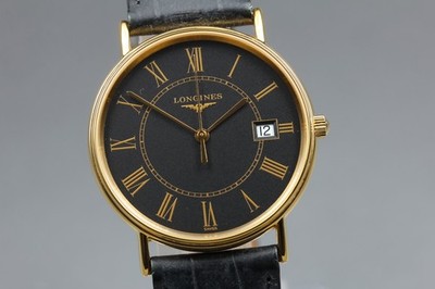 [Near MINT] LONGINES La Grande Classique L4.720.2 Black Dial Quartz Men's Watch