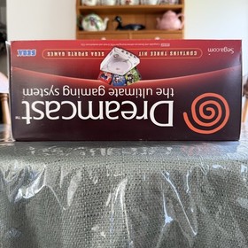 SEGA Dreamcast Console Complete w/ 3 Sealed Games &ndash; Clean Stored Unit CIB 