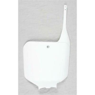 #ad UFO Plastics Front Number Plates for Honda White HO02674 041 $17.86