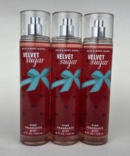 3 Bath  Body Works Velvet Sugar Fine Fragrance Mist Sprays Full Size