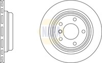 2X Napa Bremsscheibe BelüFtet Ø298Mm FüR BMW 5Er E39